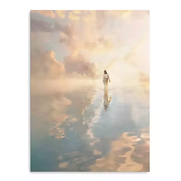 Canvas Art-Kirklands Home Jesus Walking on Water Canvas Art Print, 30x40 in.