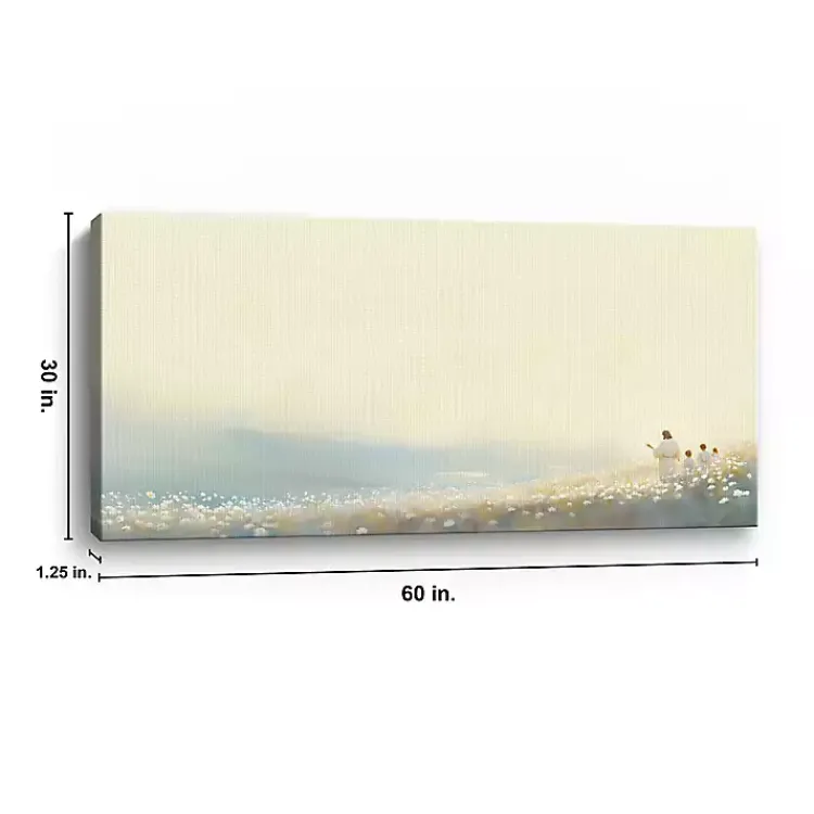 Canvas Art-Kirklands Home Far Green Hill Canvas Art Print, 30x60 Multi