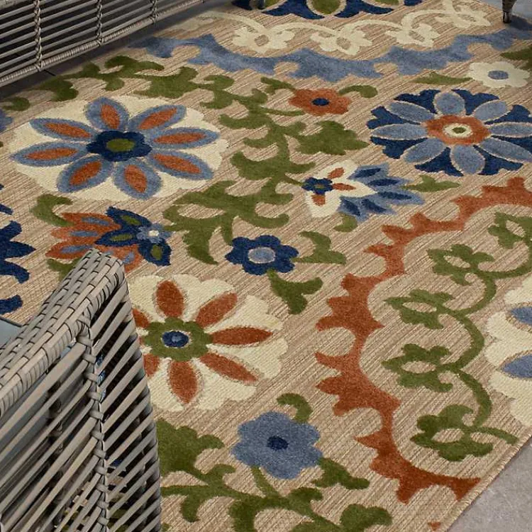 Outdoor Rugs-Kirklands Home Coraline Outdoor Area Rug,7x10 Multi