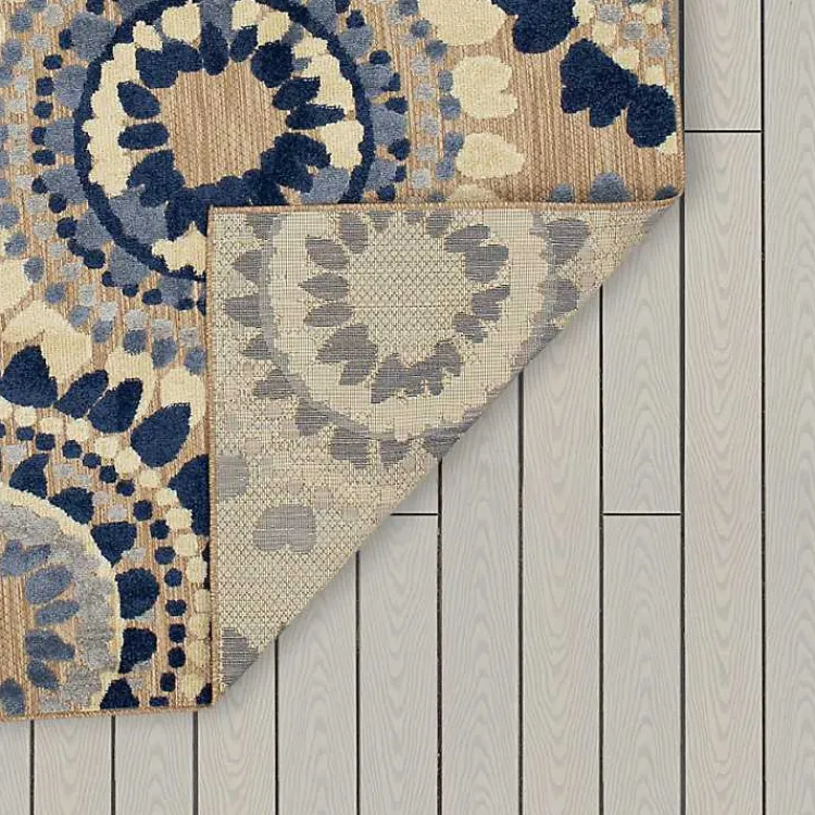 Outdoor Rugs-Kirklands Home Blue Bliss Bay Outdoor Area Rug, 6x9