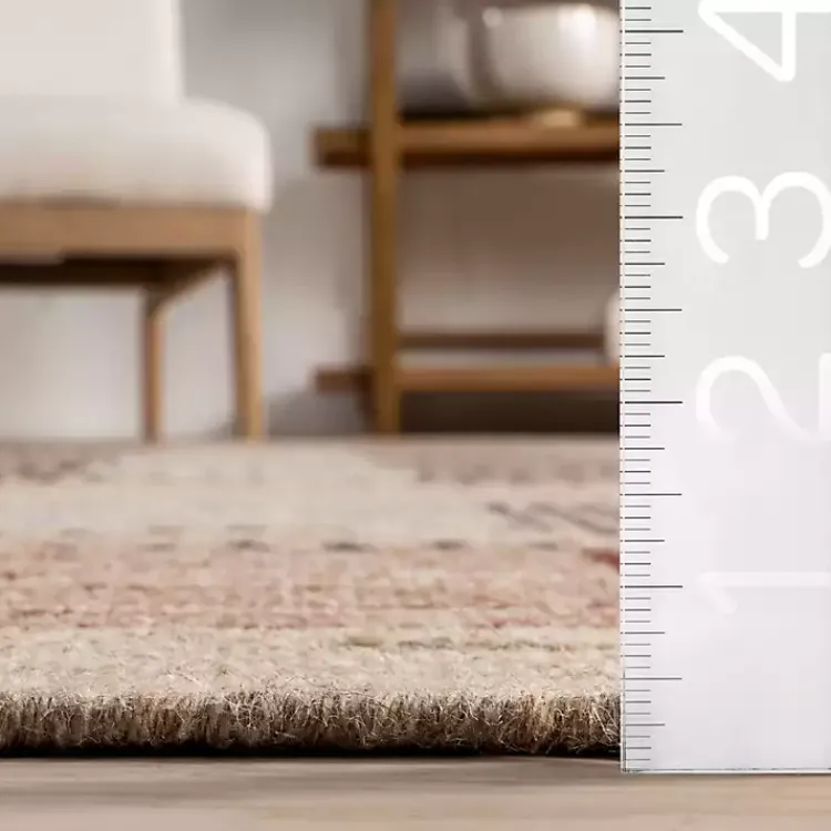 Area Rugs-Kirklands Home Plaid Emily Henderson x RugsUSA Area Rug, 4x6 Tan