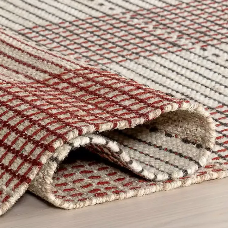 Area Rugs-Kirklands Home Plaid Emily Henderson x RugsUSA Area Rug, 4x6 Tan