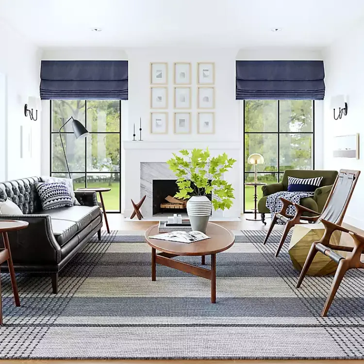 Area Rugs-Kirklands Home Blue Portland Emily Henderson x RugsUSA Rug, 10x14