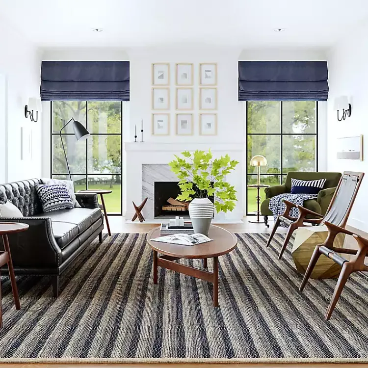 Area Rugs-Kirklands Home Lake Striped Emily Henderson x RugsUSA Rug, 10x14