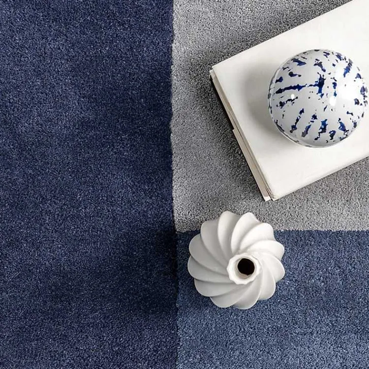 Area Rugs-Kirklands Home Colorado Emily Henderson x RugsUSA Area Rug, 8x10 Blue