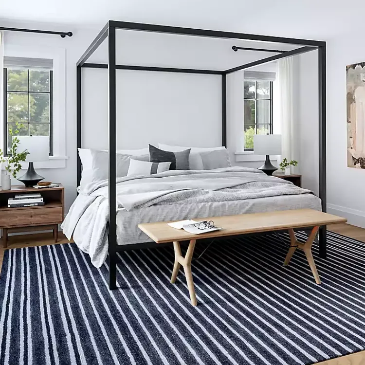 Area Rugs-Kirklands Home Pacific Emily Henderson x RugsUSA Area Rug, 4x6 Blue