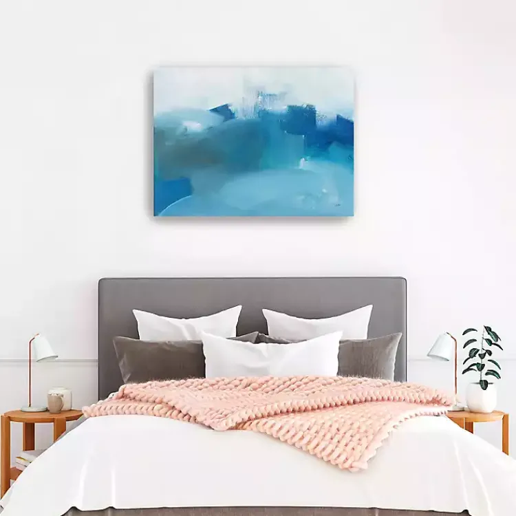 Canvas Art-Kirklands Home Stormy Seas Canvas Art Print Blue
