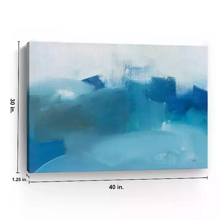 Canvas Art-Kirklands Home Stormy Seas Canvas Art Print Blue