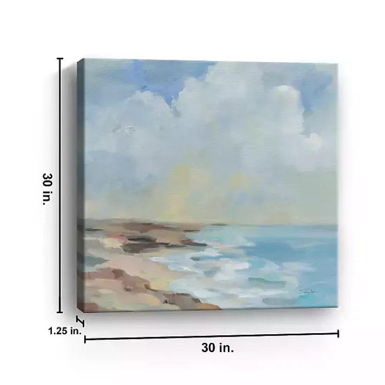Canvas Art-Kirklands Home By the Beach Abstract Canvas Art Print